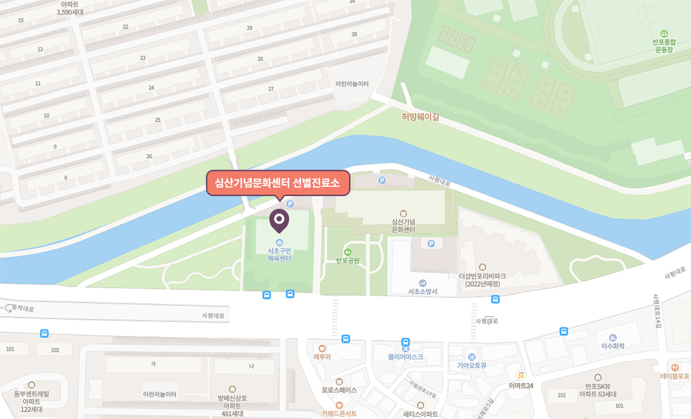 심산기념문화센터 지도