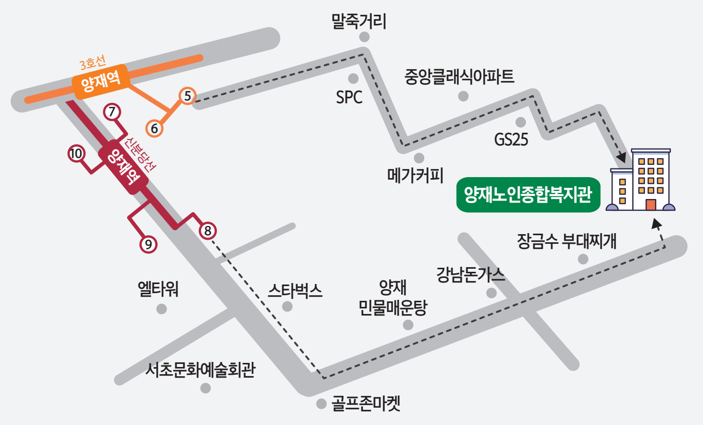 서초고령자취업알선센터 약도