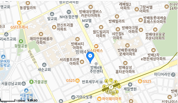 방배보건지소 약도