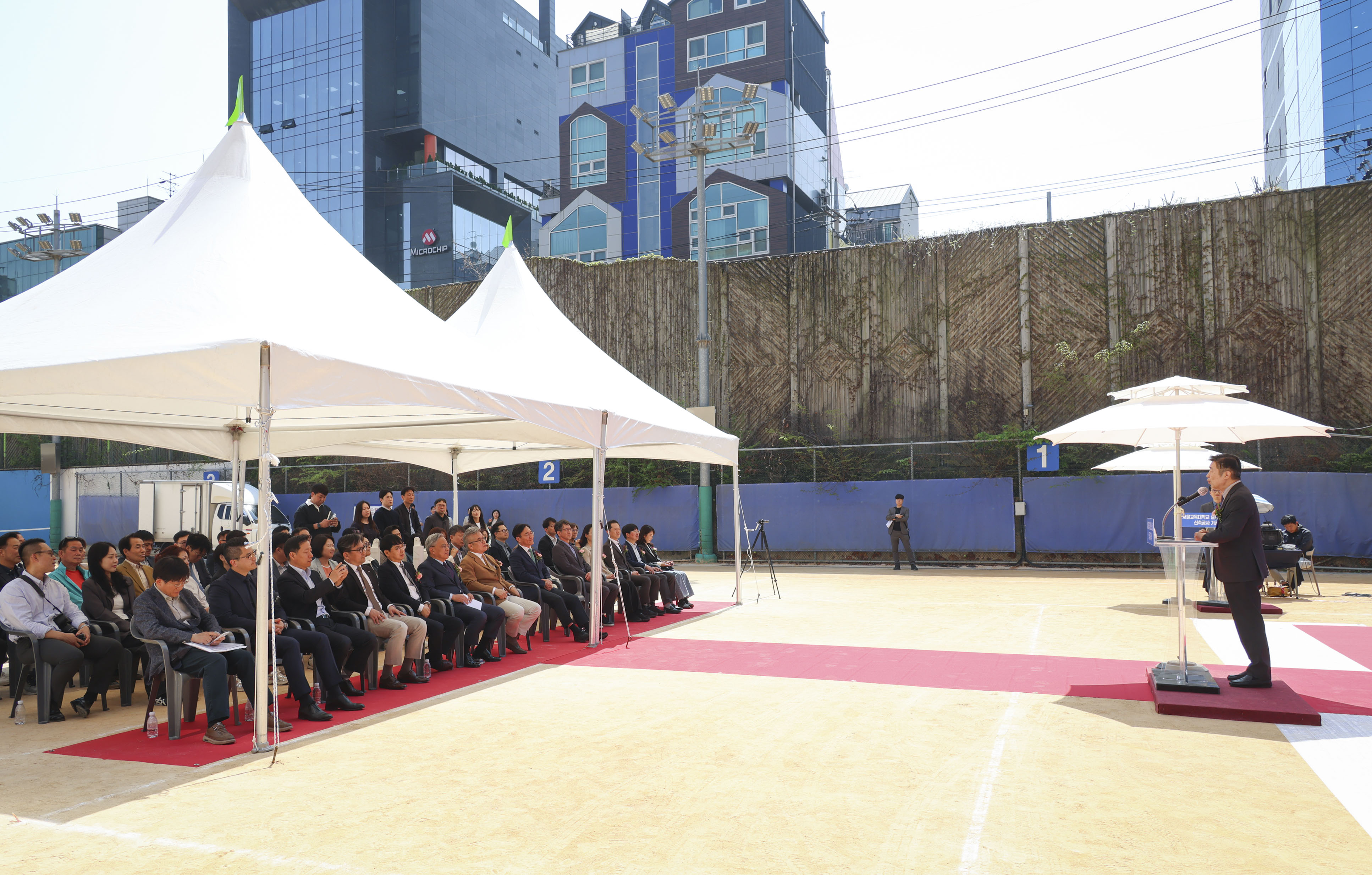 서울교육대학교 실내테니스장 신축공사 기공식 사진8 