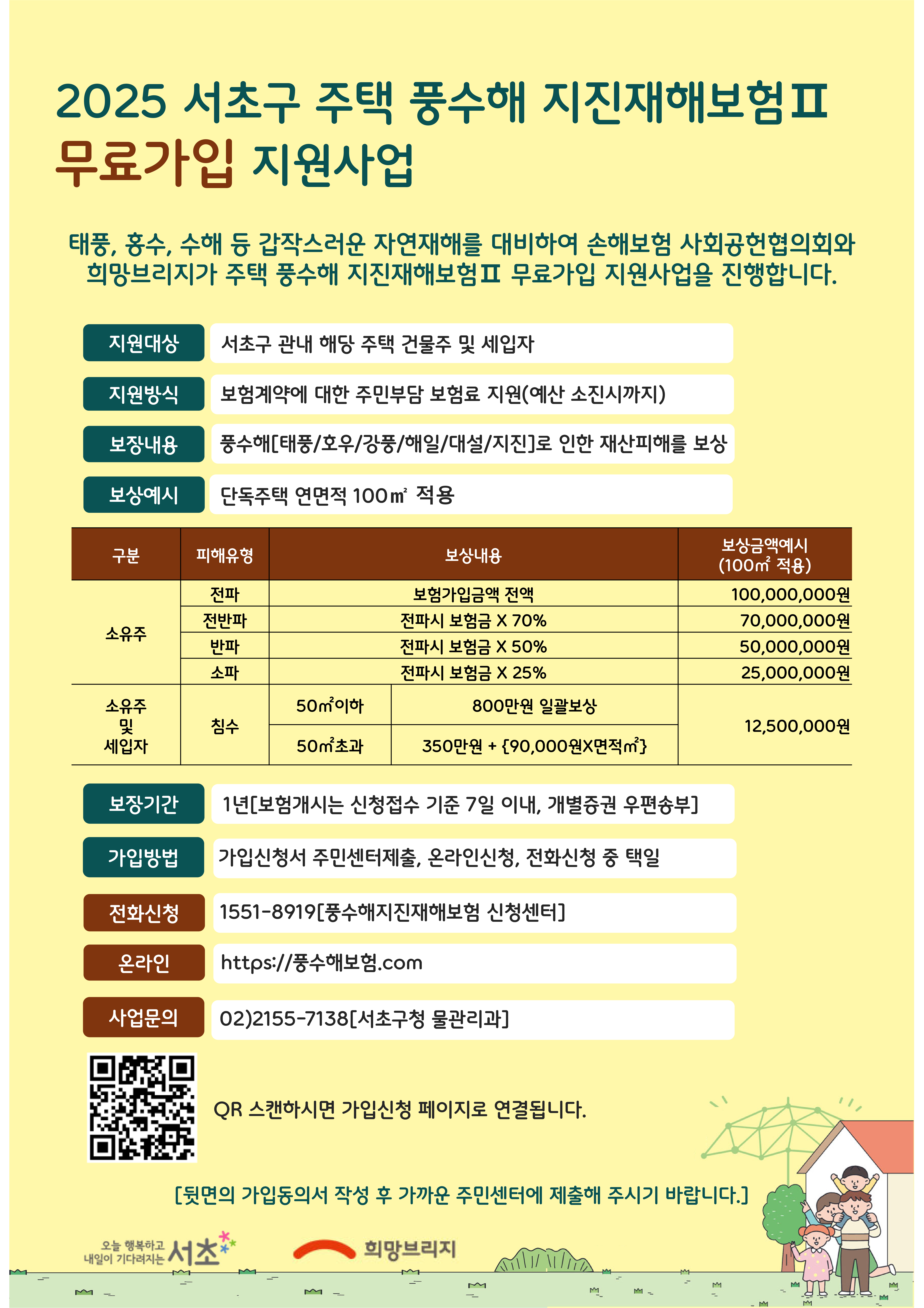 풍수해 보험 안내문