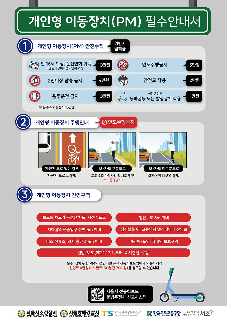 개인형 이동장치 필수 안내 자세한 내용은 하단 내용 참조