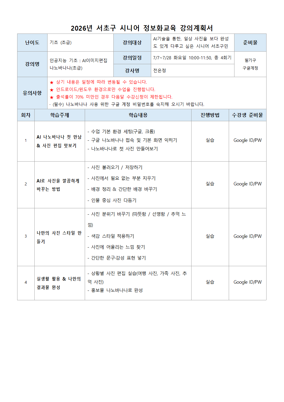 나노바나나 초급