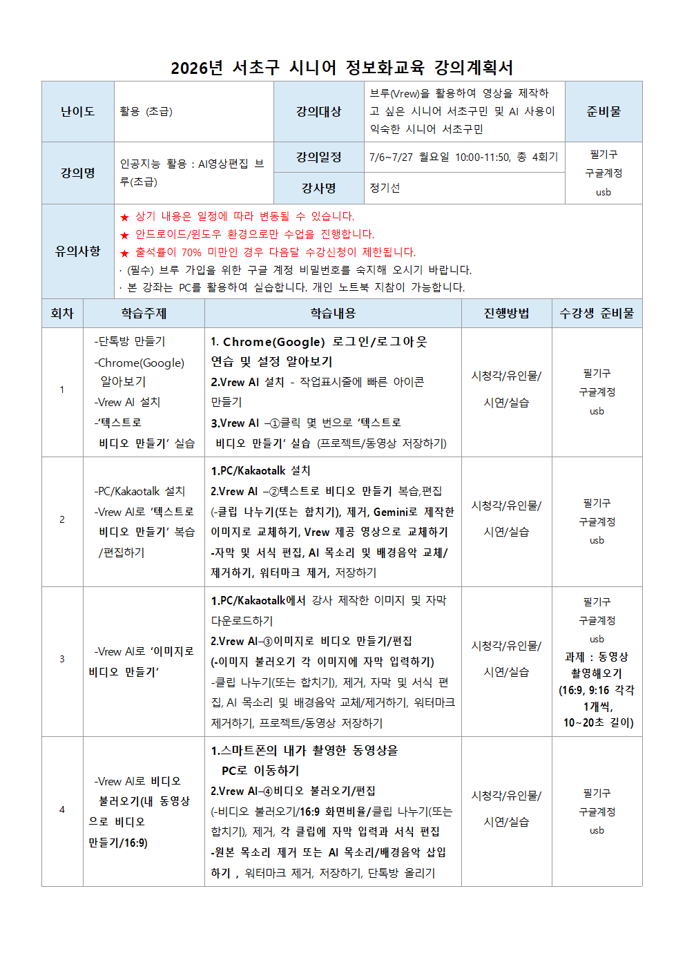 브루 초급