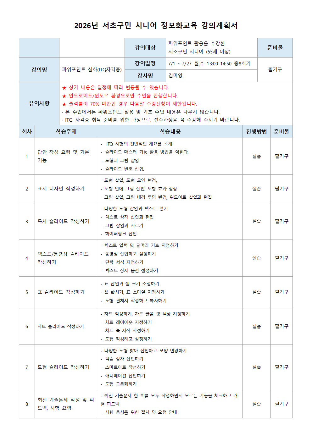 파워포인트 심화